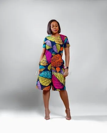 Leafy Multi Color Freestyle Jumpsuit